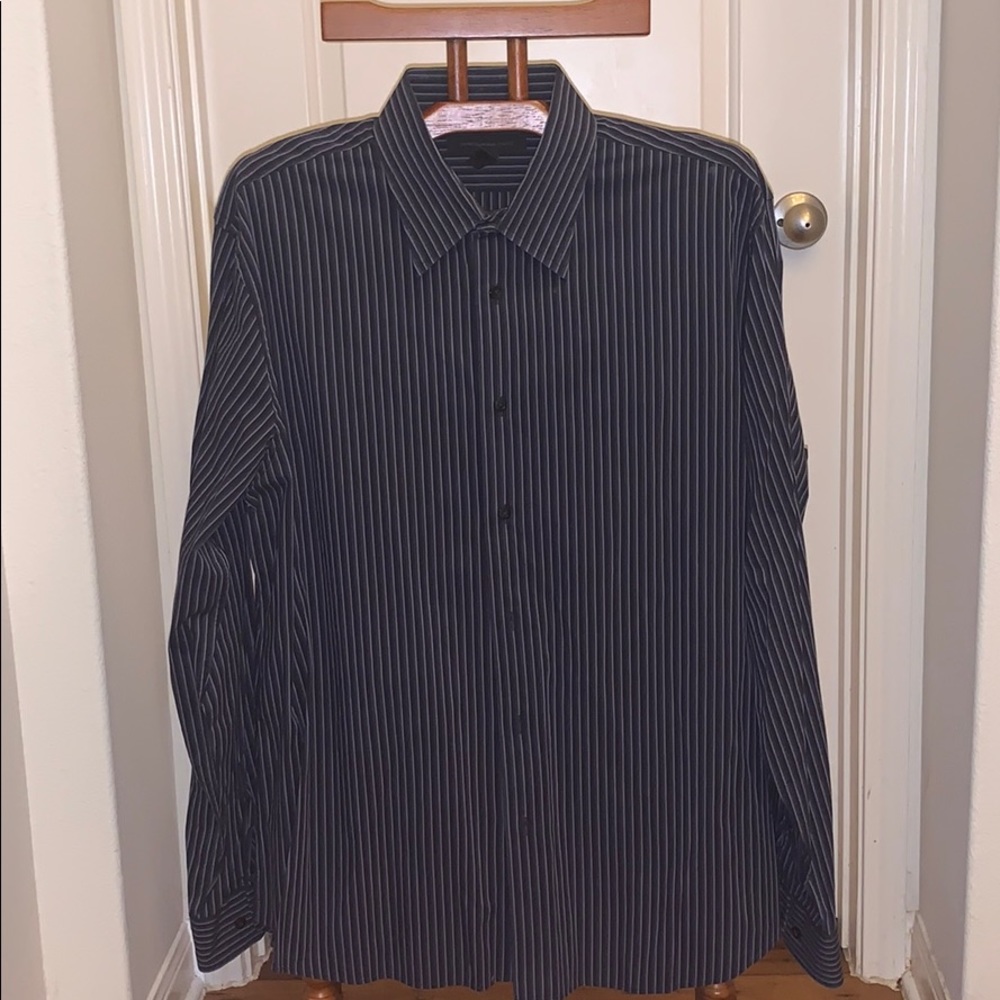 Black and gray striped Express design studio 2X